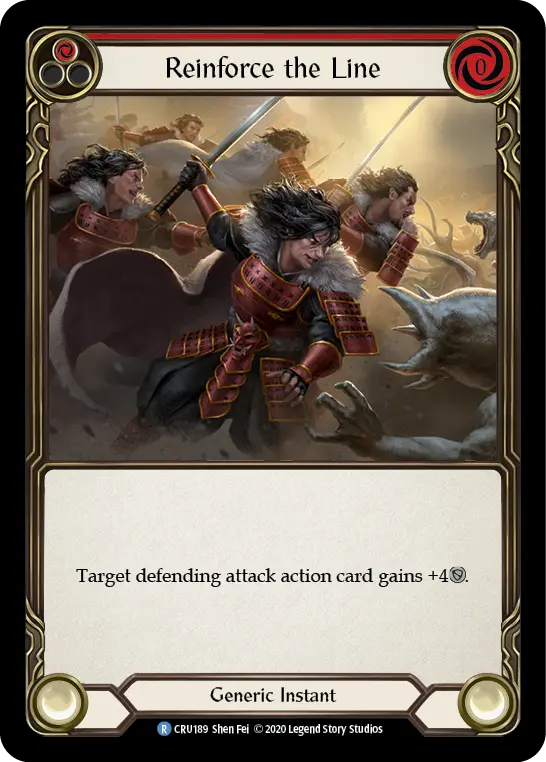 Reinforce the Line RED CRU189 - Crucible of War - Flesh and blood card