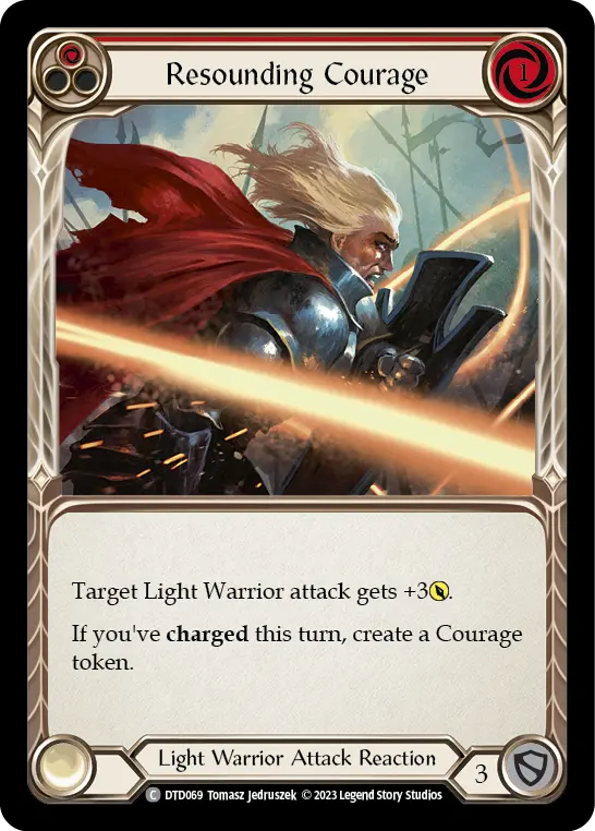 Resounding Courage RED DTD069 - Dusk till Dawn - Flesh and blood card