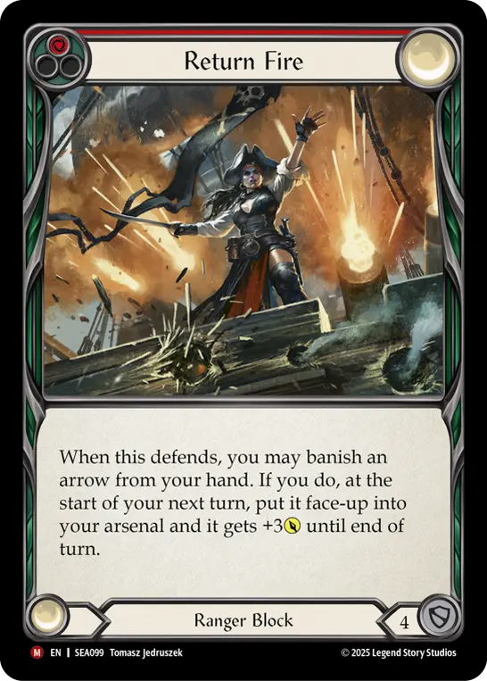 Return Fire RED SEA099 - High Seas - Flesh and blood card