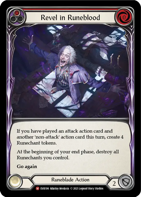 Revel in Runeblood RED EVR106 - Everfest - Flesh and blood card