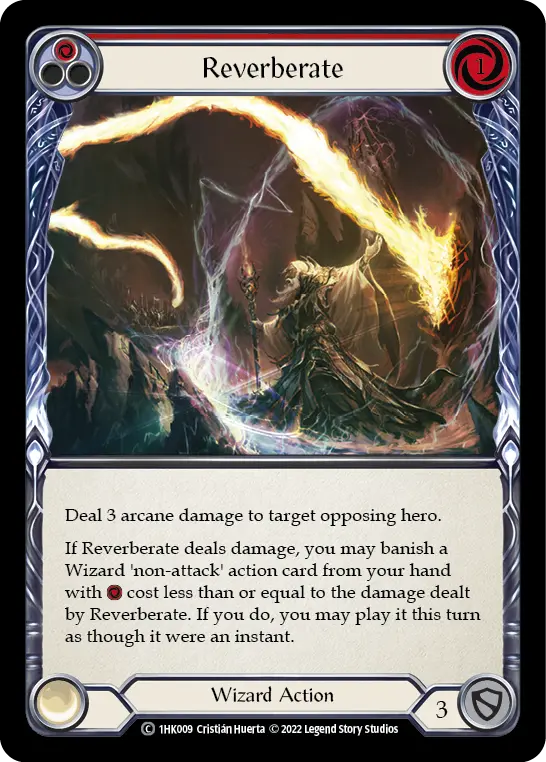 Reverberate RED 1HK009 - Kano - Blitz Deck - Flesh and blood card