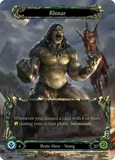 Rhinar PEN334-MV - Compendium of Rathe - Flesh and blood card