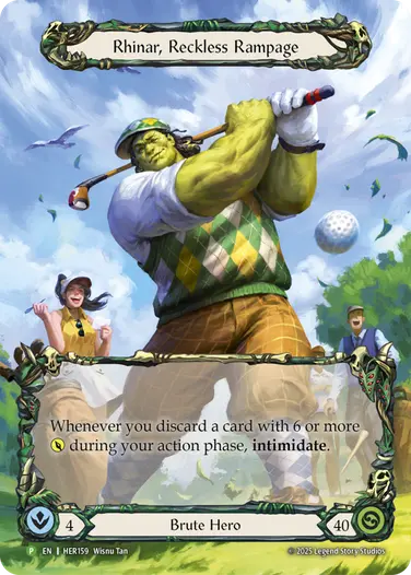 Rhinar, Reckless Rampage HER159-RF - World Championship - 2025 - Flesh and blood card