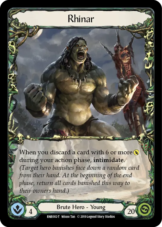 Rhinar RNR002 - Rhinar, Reckless Rampage - Hero Deck - Flesh and blood card