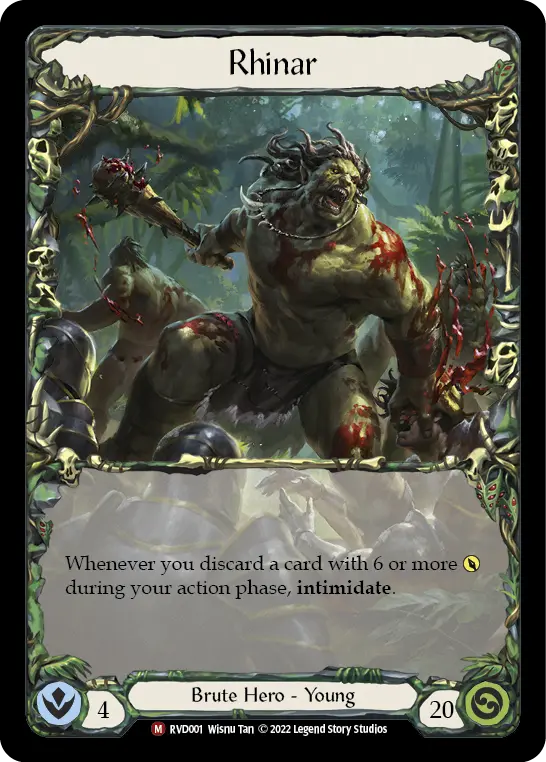 Rhinar RVD001-CF - Classic Battles: Rhinar vs Dorinthea - Flesh and blood card