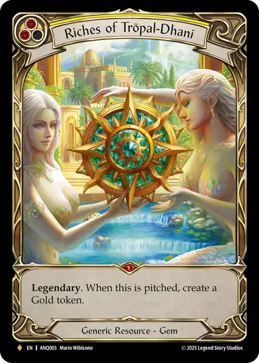 Riches of Tropal-Dhani ANQ003 - Compendium of Rathe - Antiquity Pack - Flesh and blood card