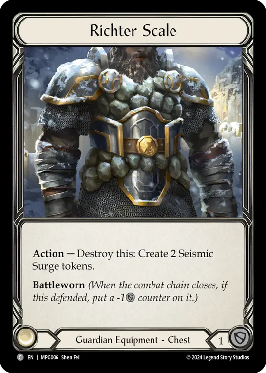 Richter Scale MPG006 - Mastery Pack Guardian - Flesh and blood card