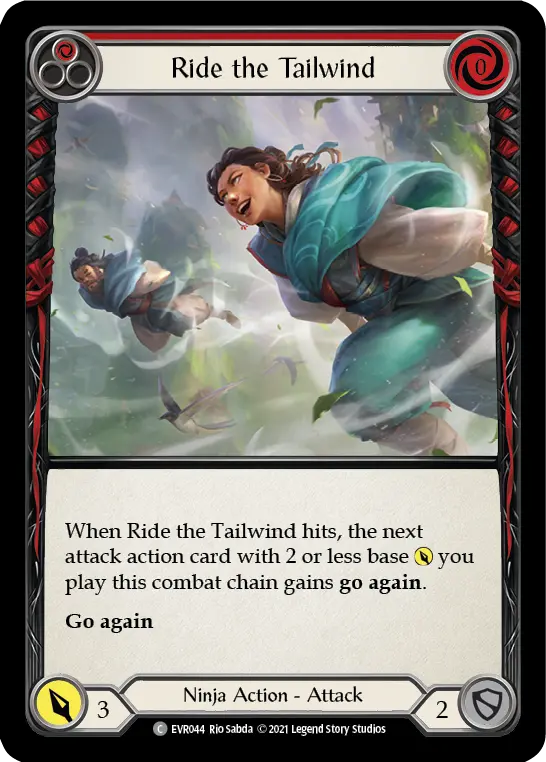 Ride the Tailwind RED EVR044 - Everfest - Flesh and blood card