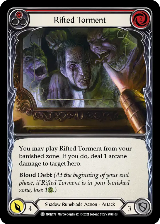 Rifted Torment RED MON177 - Monarch - Flesh and blood card