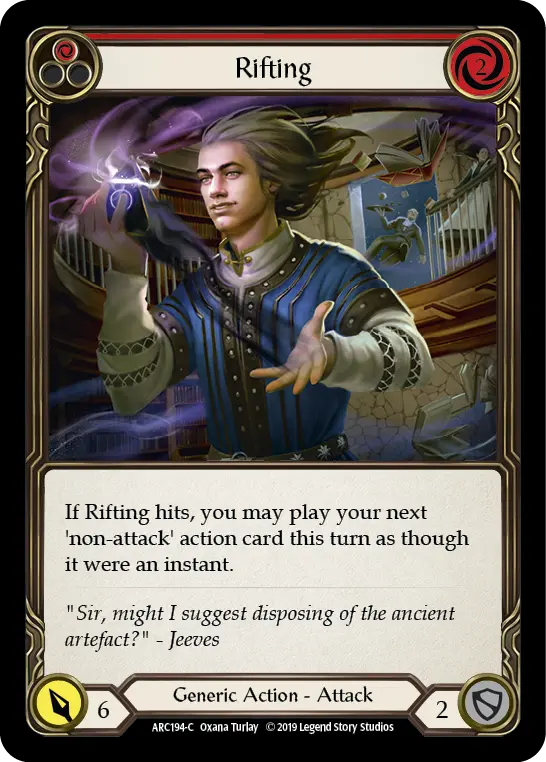 Rifting RED ARC194 - Arcane Rising - Flesh and blood card