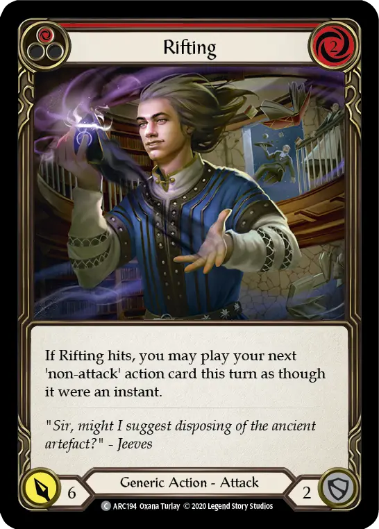 Rifting RED U-ARC194-RF - Arcane Rising - Unlimited - Flesh and blood card