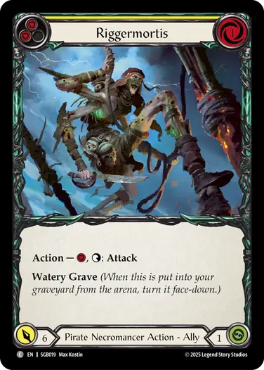 Riggermortis SGB019 - Silver Age Chapter 3 - Gravy Bones - Flesh and blood card