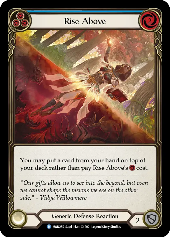 Rise Above BLUE MON259 - Monarch - Flesh and blood card