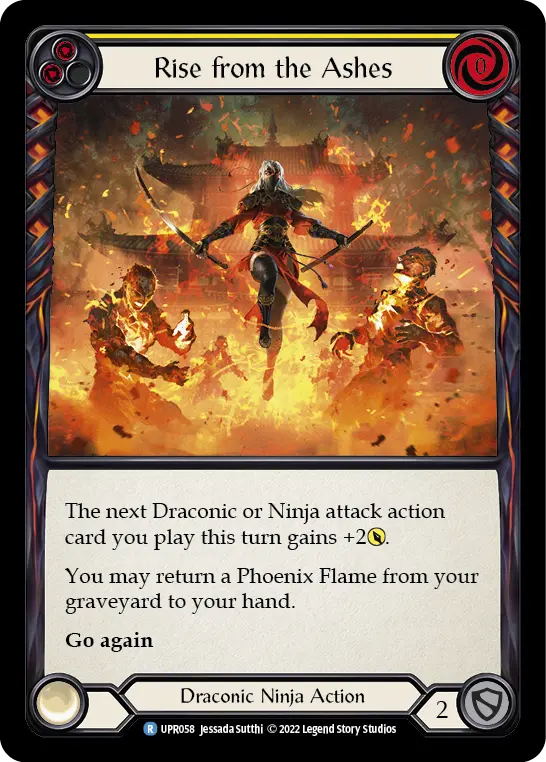 Rise from the Ashes YELLOW UPR058 - Uprising - Flesh and blood card