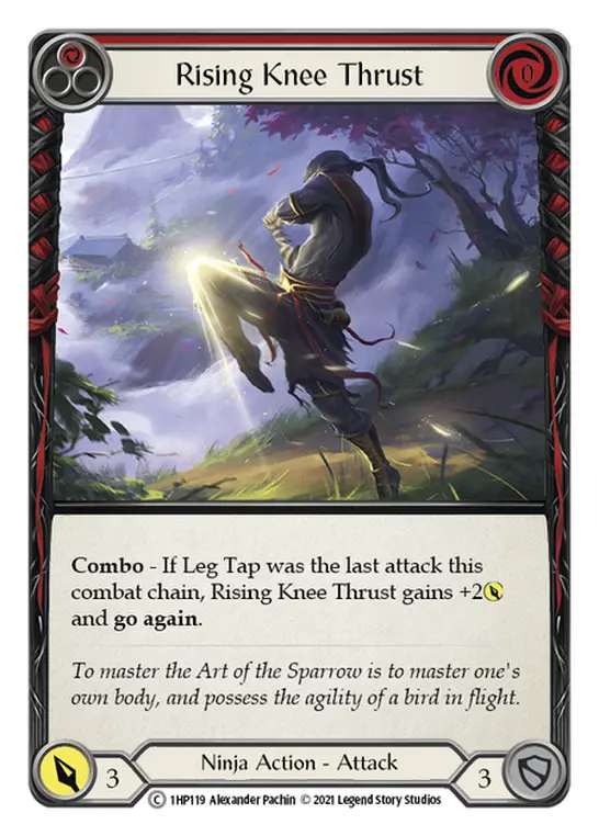 Rising Knee Thrust RED 1HP119 - History Pack 1 - Flesh and blood card