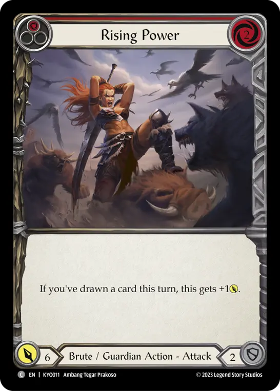 Rising Power RED KYO011 - Kayo - Heavy Hitters Blitz Deck - Flesh and blood card