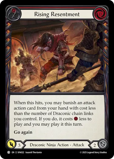 Rising Resentment SFA022 - Silver Age Chapter 2 - Fai - Flesh and blood card