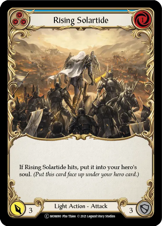 Rising Solartide BLUE U-MON080-RF - Monarch - Unlimited - Flesh and blood card