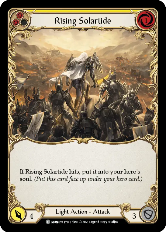 Rising Solartide YELLOW MON079 - Monarch - Flesh and blood card