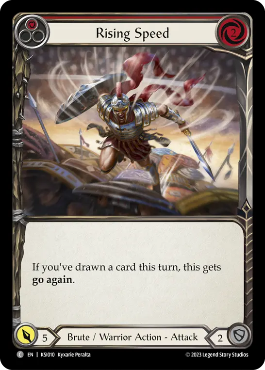 Rising Speed RED KSI010 - Kassai - Heavy Hitters Blitz Deck - Flesh and blood card