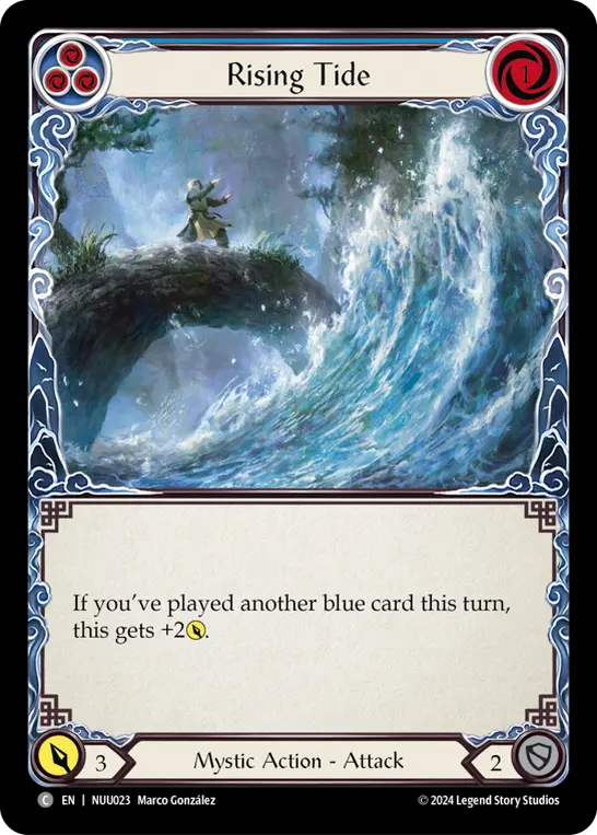 Rising Tide BLUE NUU023 - Nuu - Blitz Deck - Flesh and blood card