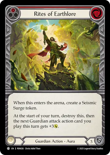 Rites of Earthlore PEN026 - Compendium of Rathe - Flesh and blood card