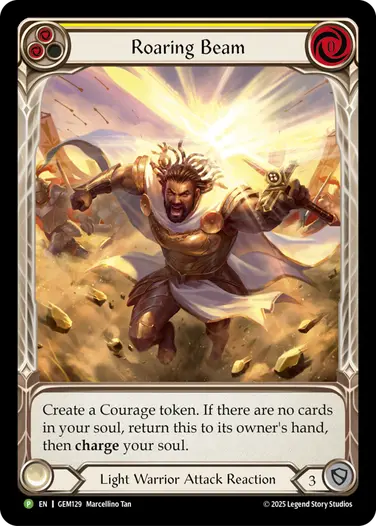 Roaring Beam GEM129 - GEM - Pack 4 - Flesh and blood card