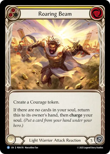 Roaring Beam PEN178 - Compendium of Rathe - Flesh and blood card