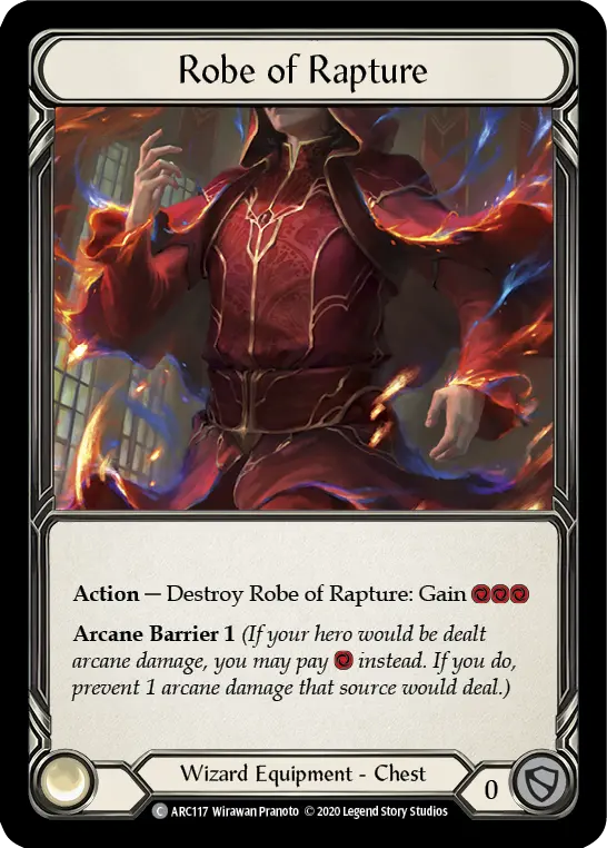 Robe of Rapture U-ARC117-RF - Arcane Rising - Unlimited - Flesh and blood card