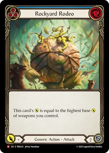 Rockyard Rodeo PEN322 - Compendium of Rathe - Flesh and blood card