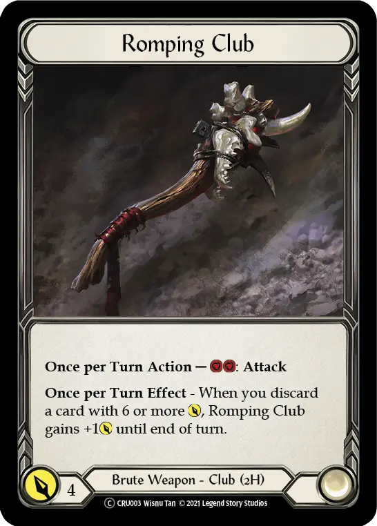 Romping Club U-CRU003-RF - Crucible of War - Unlimited - Flesh and blood card