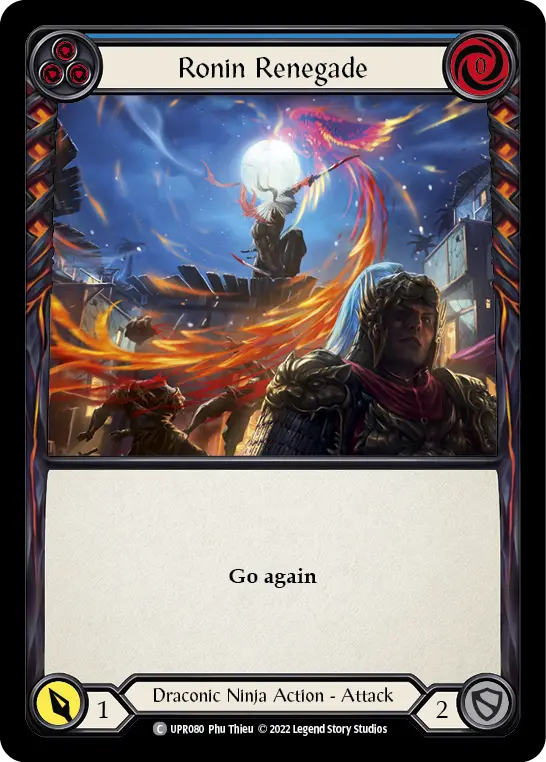 Ronin Renegade BLUE UPR080 - Uprising - Flesh and blood card