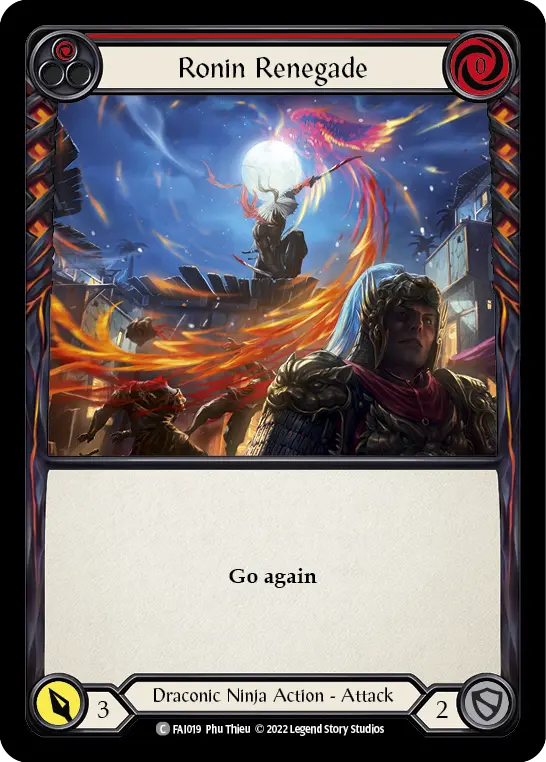 Ronin Renegade RED FAI019 - Fai - Blitz Deck - Flesh and blood card