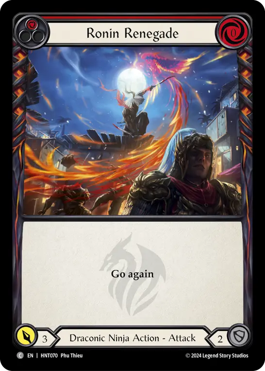 Ronin Renegade RED HNT070 - The Hunted - Flesh and blood card