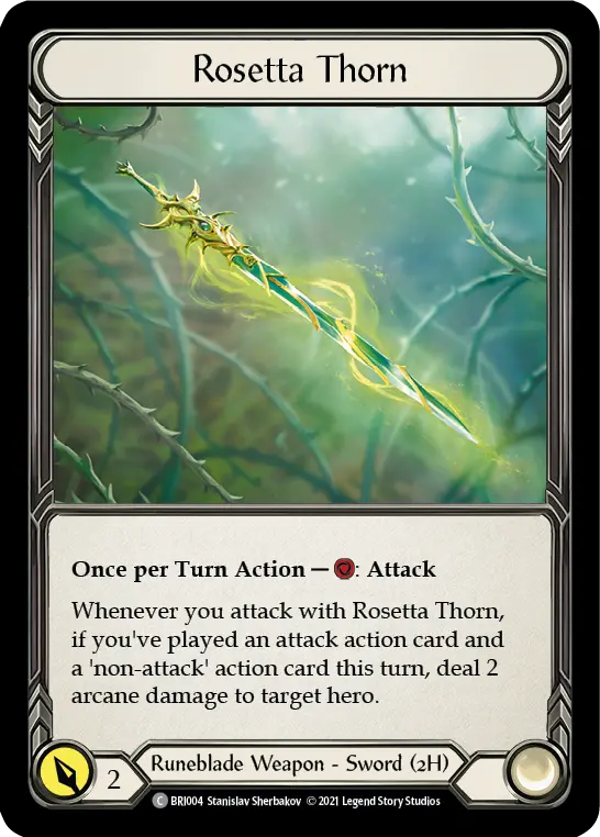 Rosetta Thorn BRI004 - Briar - Blitz Deck - Flesh and blood card