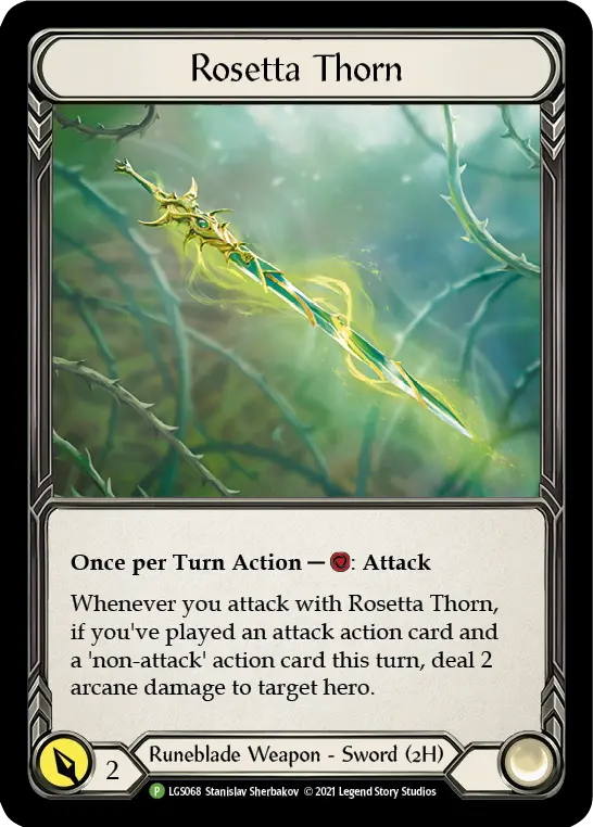 Rosetta Thorn LGS068-CF - Armory - Season 5 - Flesh and blood card