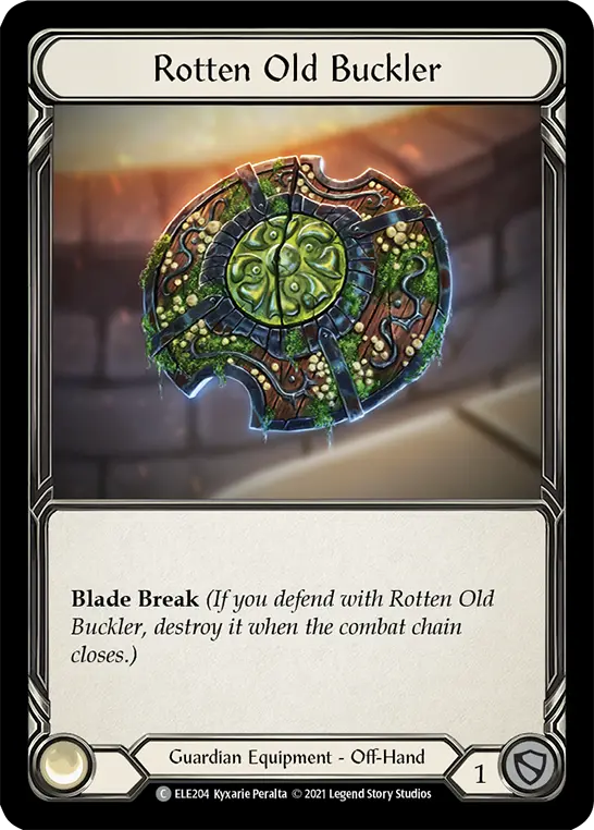 Rotten Old Buckler ELE204 - Tales of Aria - Flesh and blood card