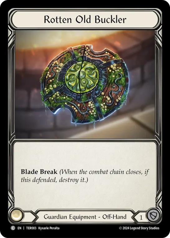 Rotten Old Buckler TER003 - 1st Strike - Terra - Flesh and blood card