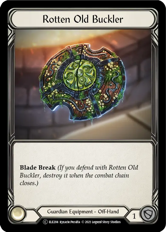 Rotten Old Buckler U-ELE204-RF - Tales of Aria - Unlimited - Flesh and blood card