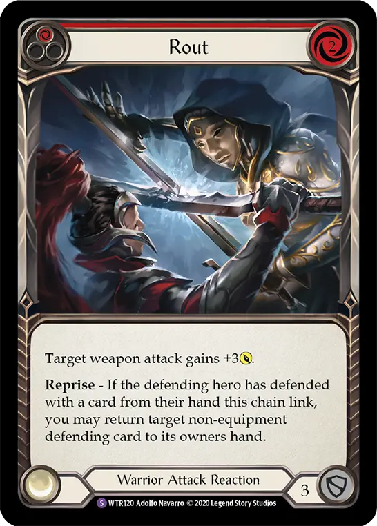 Rout RED R-WTR120 - Welcome to Rathe - Unlimited Revised - Flesh and blood card