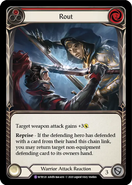 Rout RED U-WTR120-RF - Welcome to Rathe - Unlimited - Flesh and blood card