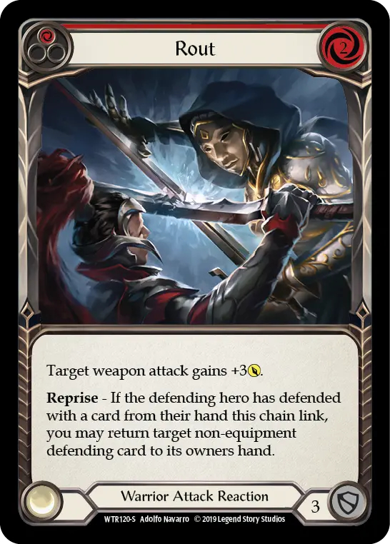 Rout RED WTR120 - Welcome to Rathe - Flesh and blood card