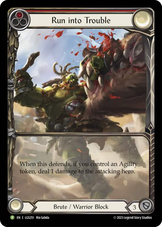 Run into Trouble RED LGS251-RF - Armory - Season 12 - Flesh and blood card