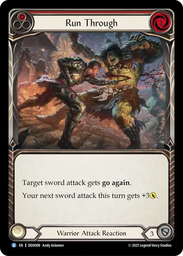 Run Through DDD008 - Dorinthea Demo Deck - Flesh and blood card