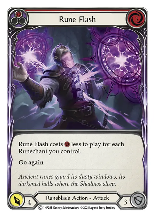 Rune Flash RED 1HP288 - History Pack 1 - Flesh and blood card