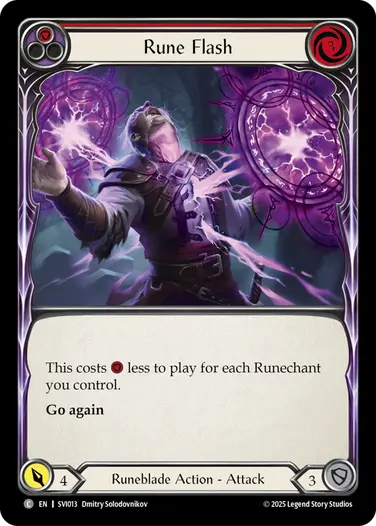 Rune Flash SVI013 - Silver Age Chapter 1 - Viserai - Flesh and blood card