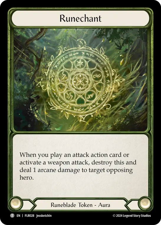 Runechant FLR028 - Rosetta Blitz Deck - Florian - Flesh and blood card