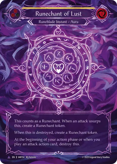 Runechant of Lust IAR154-MV - Omens of the Third Age - Flesh and blood card