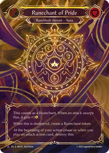 Runechant of Pride IAR155-MV - Omens of the Third Age - Flesh and blood card