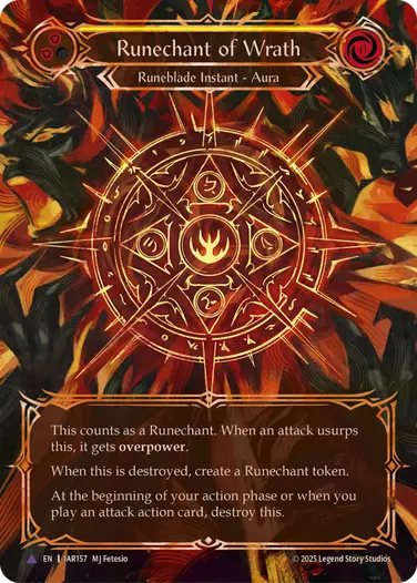 Runechant of Wrath IAR157-MV - Omens of the Third Age - Flesh and blood card